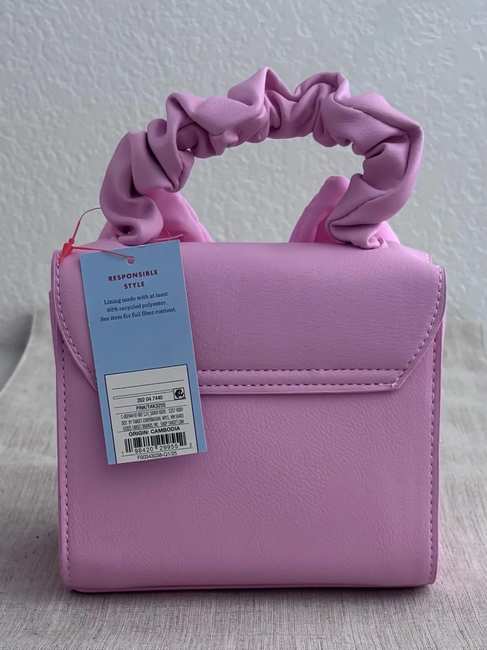 Cat & Jack Light Pink Bow Mini Handbag